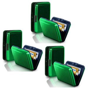 3-PACK RFID Block Security Wallet Credit Card Case